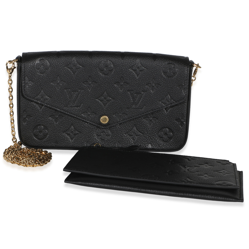 Louis Vuitton Black Monogram Empreinte Felicie Pochette